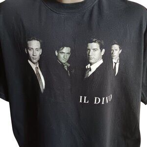 Il Divo World Tour 2006 T-Shirt Black 2XL Short Sleeve Vintage